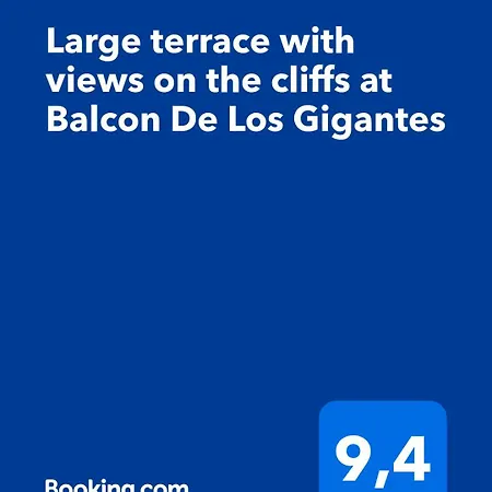 Large Terrace With Views On The Cliffs At Balcon De Gigantes * Puerto de Santiago (Tenerife)